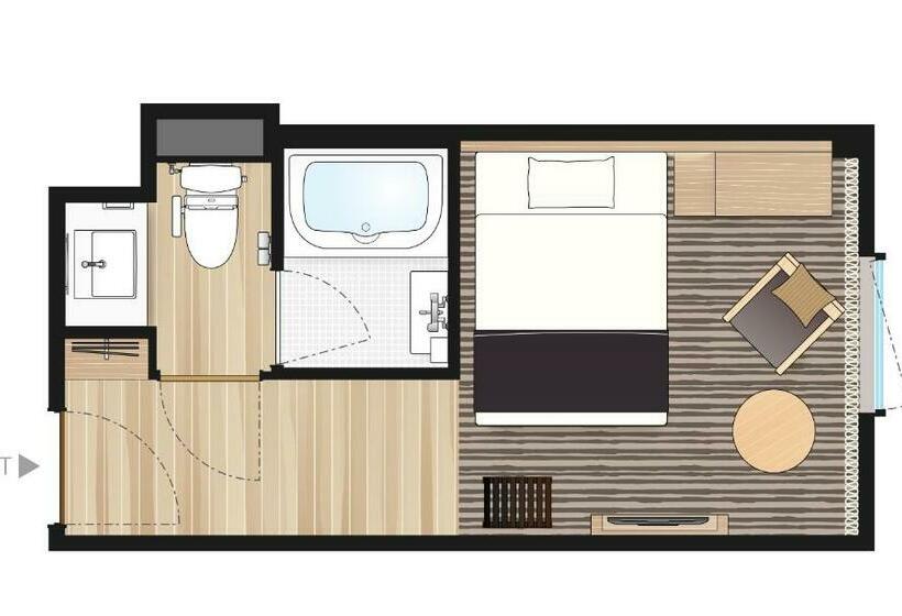 수피리어 싱글 룸, Prefort Nishiakashi