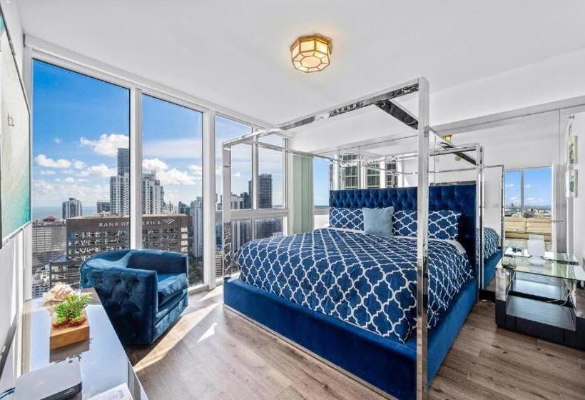キングサイズベッドのスイートルーム, Icon Brickell Residences