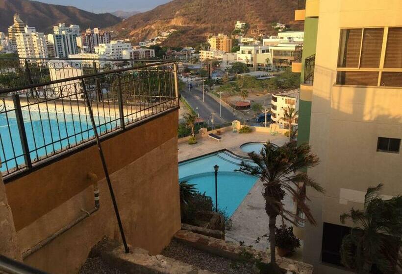 Апартаменты 1 Спальня Вид на Море, Edificio El Peñon Del Rodadero Apartamento Playa Rodadero