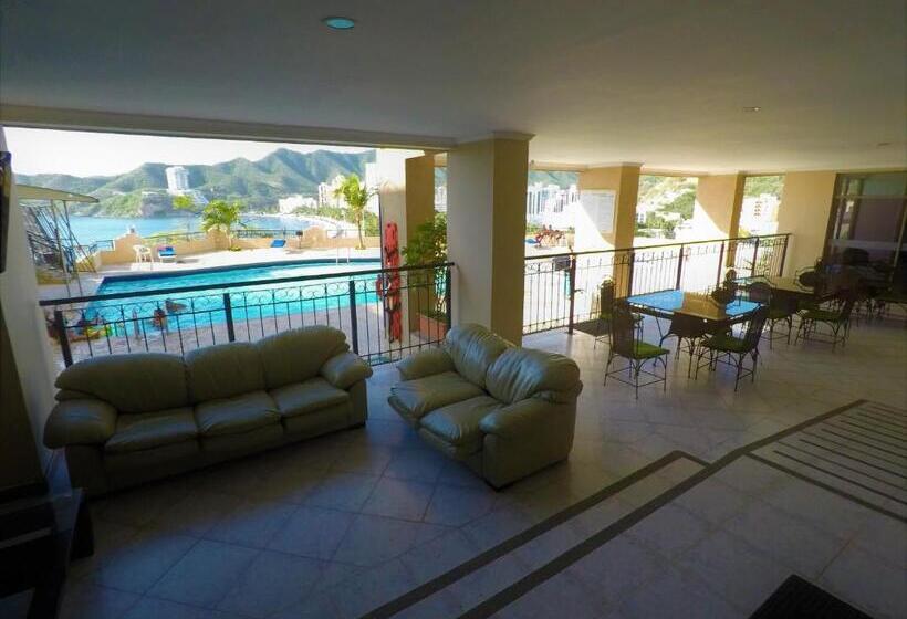 Апартаменты 1 Спальня Вид на Море, Edificio El Peñon Del Rodadero Apartamento Playa Rodadero