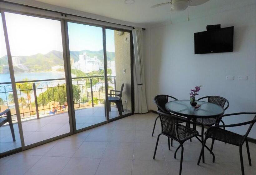 Апартаменты 1 Спальня Вид на Море, Edificio El Peñon Del Rodadero Apartamento Playa Rodadero