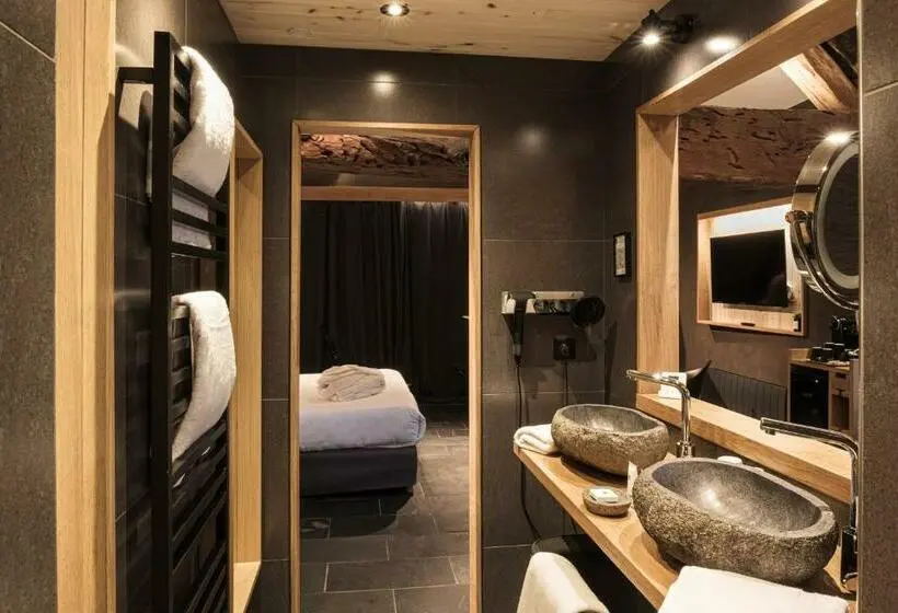 ハイドロマッサージバス付きスイート, Le Domaine Des Prés Verts Suites & Chambres Avec Jacuzzi Privatif à Châteauneuf