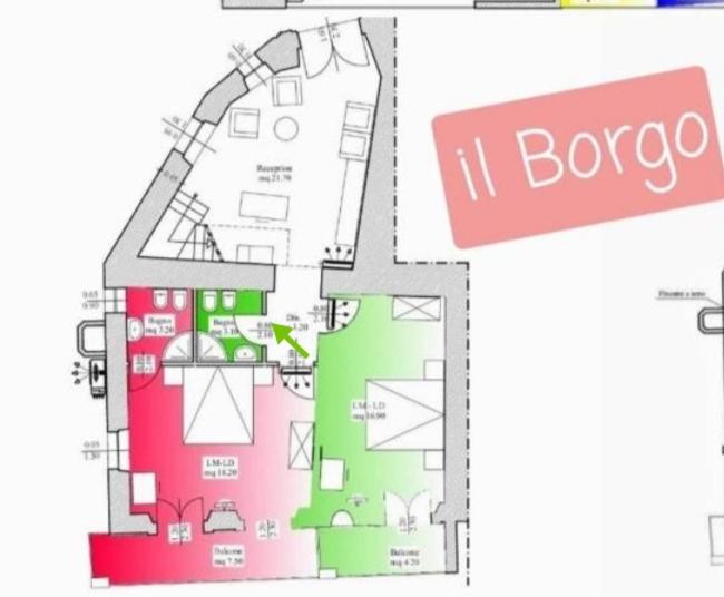 Номер Стандарт Вид на Море, Il Borgo & Il Feudo