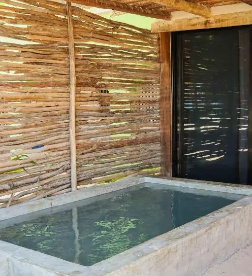 キングサイズベッドのスイートルーム, Casa Mate Beachfront Cabañas El Cuyo