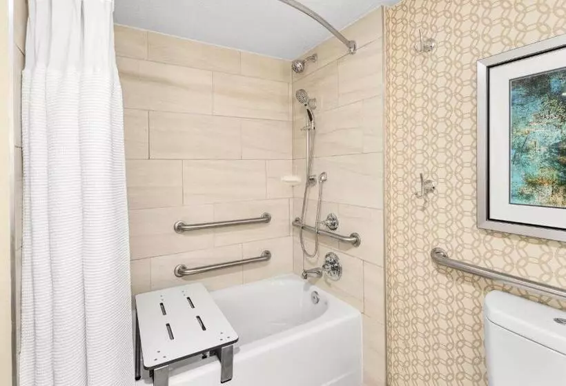 اتاق استاندارد با تخت بزرگ برای معلولان, Doubletree By Hilton Fort Myers At Bell Tower Shops