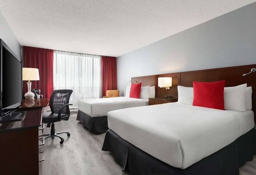 غرفه قياسيه سريرين مزدوجين, Travelodge By Wyndham Quebec City Hotel & Convention Centre