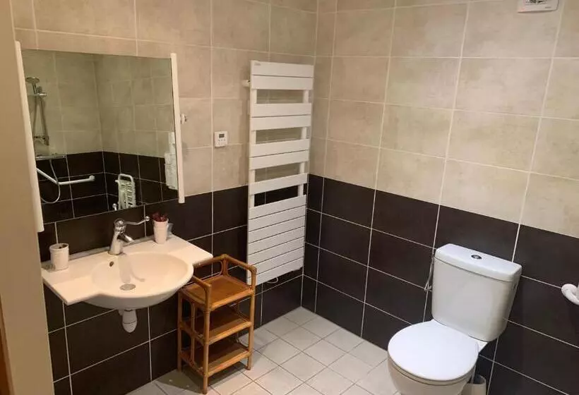 اتاق استاندارد با تخت بزرگ برای معلولان, Hôtel Du Cheval Blanc Barcelonnette