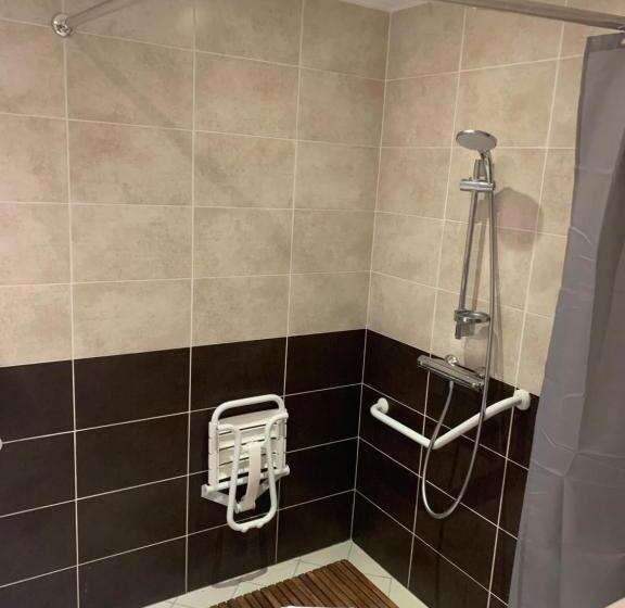 غرفة قياسية سرير كينج لذوى الإحتياجات الخاصة, Hôtel Du Cheval Blanc Barcelonnette