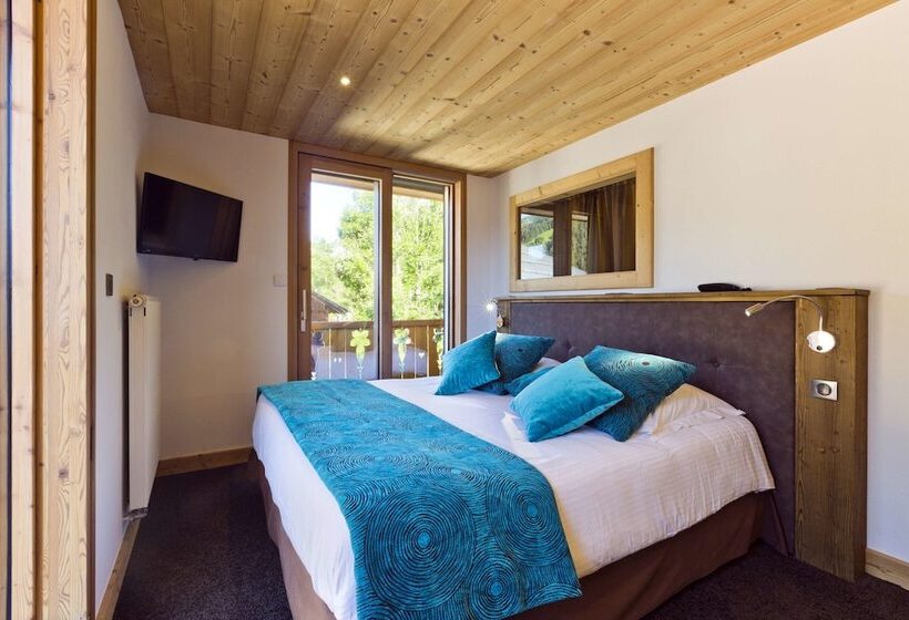 غرفة عائلية متصلة, Les Gentianettes Hotel & Spa