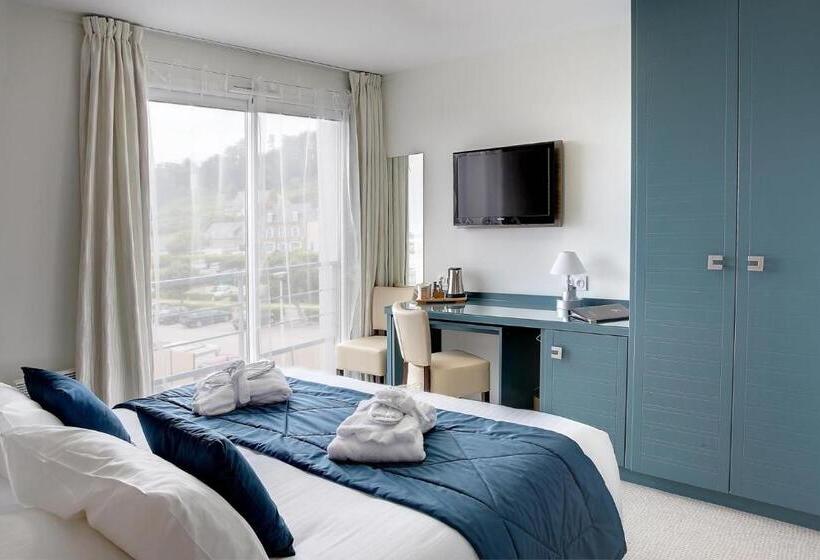 수피리어 룸 측면 바다 전망, Best Western Plus Les Terrasses De Brehat