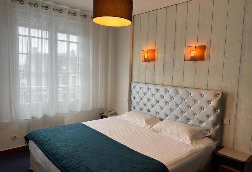 غرفة قياسية سرير كينج, Hôtel Calme Des Pins & Spa