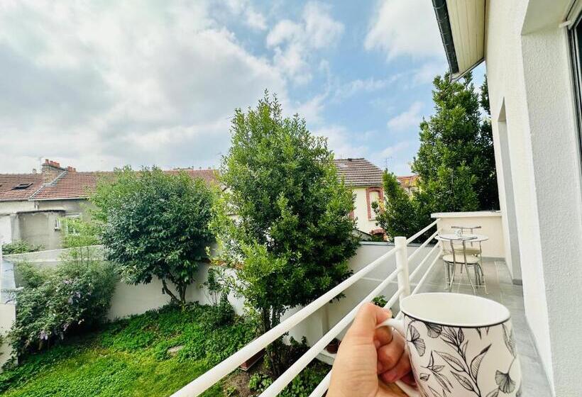 חדר סטנדרט נוף לגינה, Reims Sherpa Guest House