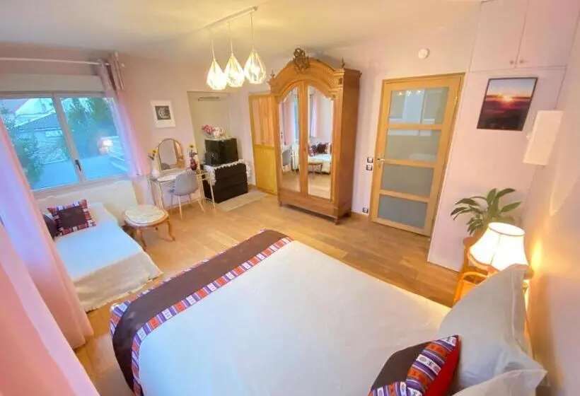 اتاق استاندارد با چشم‌انداز باغ, Reims Sherpa Guest House