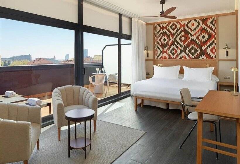 Полулюкс Одноместный с Террасой, H10 Marina Barcelona