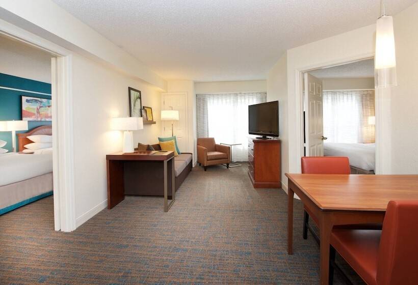 带2个卧室的套房, Residence Inn Orlando Lake Buena Vista