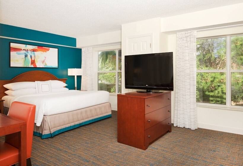 带2个卧室的套房, Residence Inn Orlando Lake Buena Vista