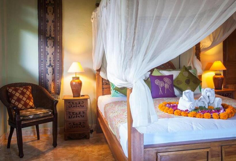 חדר דלוקס נוף לגינה, Taman Rahasia Tropical Sanctuary And Spa