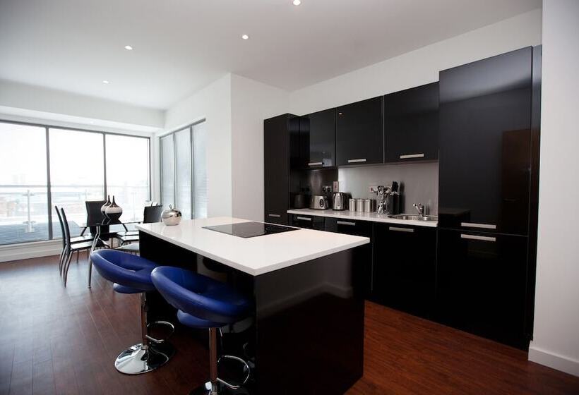 דירת דלוקס 2 חדרי שינה, The Spires Serviced Apartments Glasgow