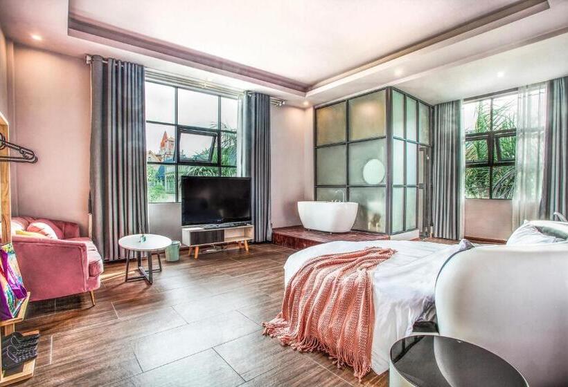Номер Deluxe, Beihai Silver Beach Yintai Time Seaview Villa