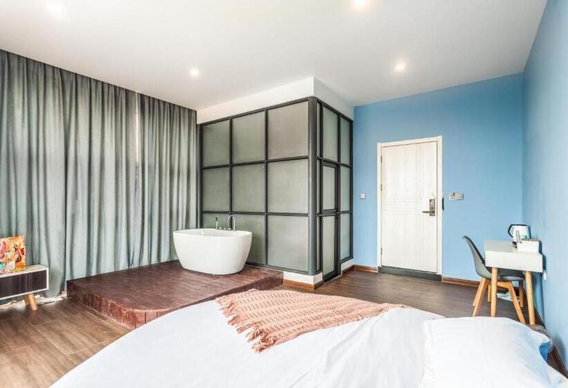 Номер Deluxe Вид на Море, Beihai Silver Beach Yintai Time Seaview Villa
