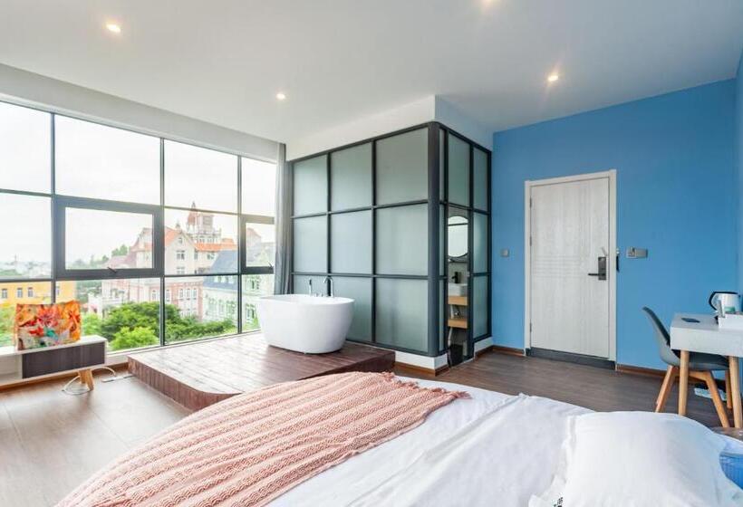 Номер Deluxe Вид на Море, Beihai Silver Beach Yintai Time Seaview Villa