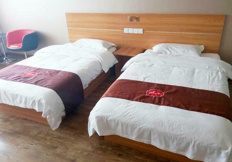 패밀리 룸, Thank Inn Chain Hotel Hebei Cangzhou Dongwaihuan International Hardware Plaza