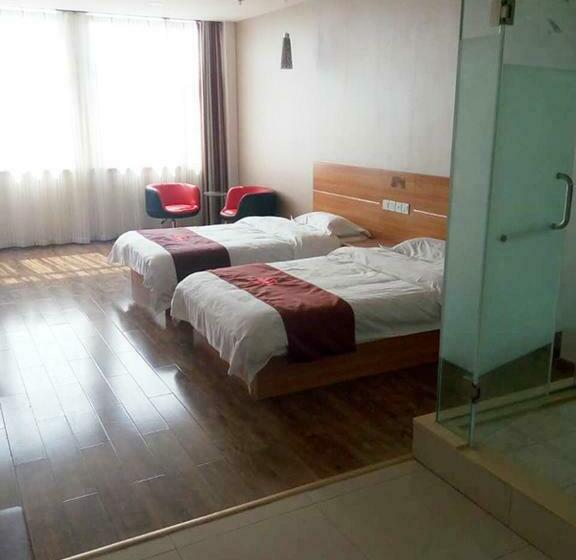 패밀리 룸, Thank Inn Chain Hotel Hebei Cangzhou Dongwaihuan International Hardware Plaza