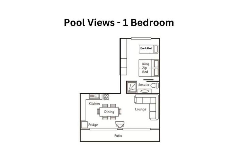 דירת חדר נוף לבריכה, Big4 Noosa North Shore