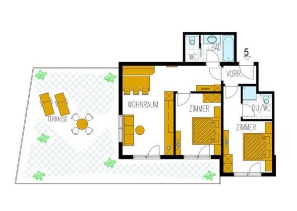 带1个卧室的公寓, Alpinapart Bacher