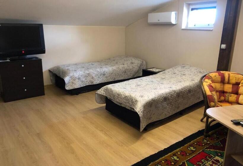 הכלכלה חדר לארבעה עם מקלחת משותפת, Villa Jerman