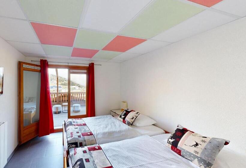 غرفة ديلوكس مزودة بشرفة, Chalet Montriond   Bike & Ski