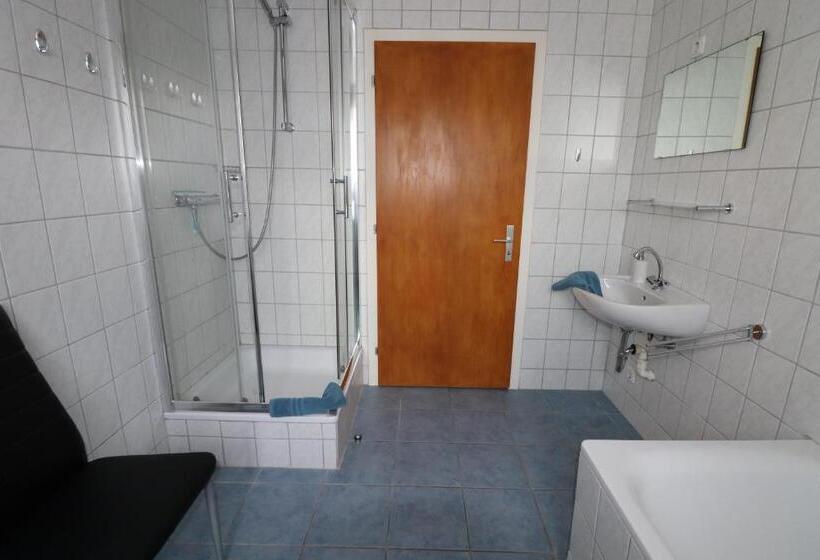 غرفة قياسية حمام مشترك, Pension Pohnsdorfer Mühle