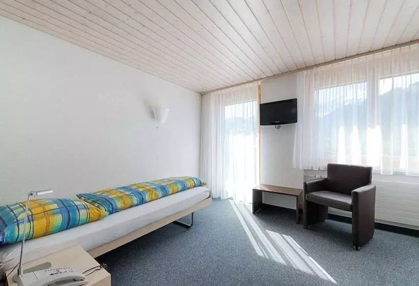 Standard Yhden Hengen Huone Parveke, Ferien Und Familienhotel Alpina Adelboden