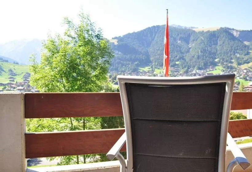 Standard Yhden Hengen Huone Parveke, Ferien Und Familienhotel Alpina Adelboden
