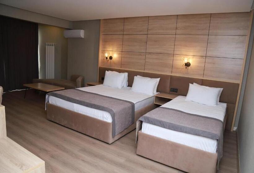 اتاق استاندارد سه تخته با بالکن, Riva Hill Resort Lankaran
