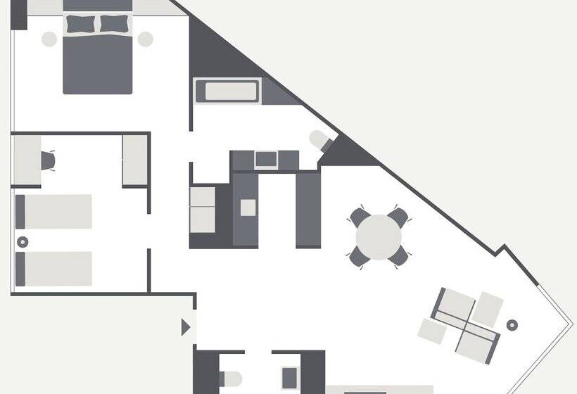 سوئیت مدیریتی 2 خوابه, Ema House Hotel Suites