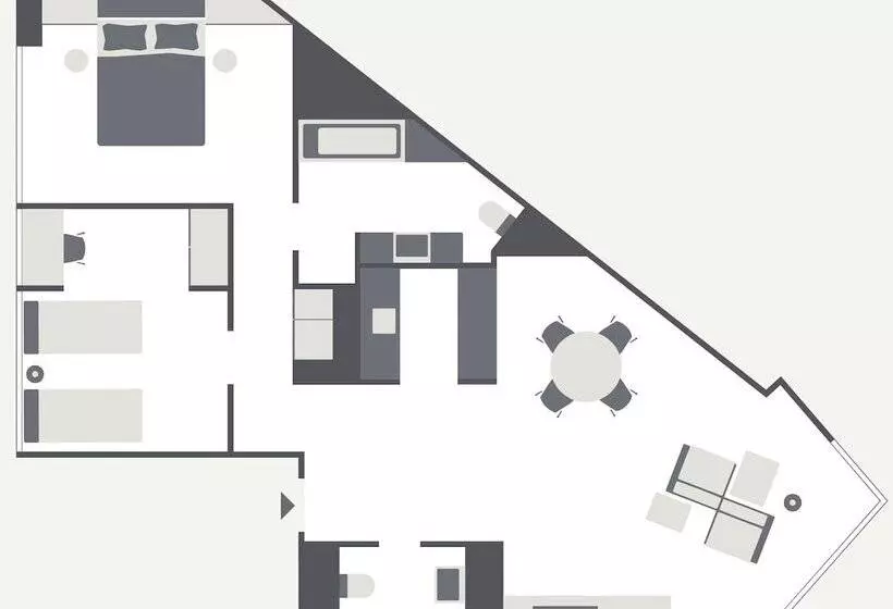 سوئیت مدیریتی 2 خوابه, Ema House Hotel Suites