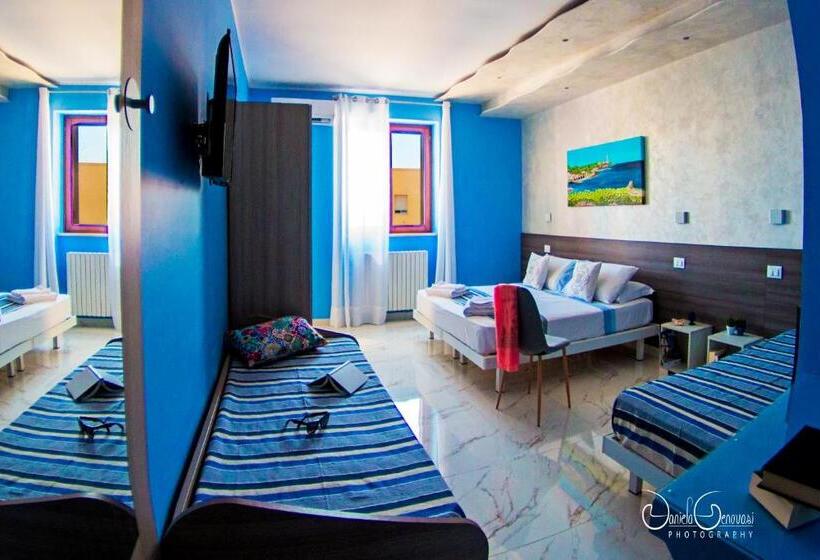 اتاق استاندارد چهارنفره با بالکن, B&b Le Mura