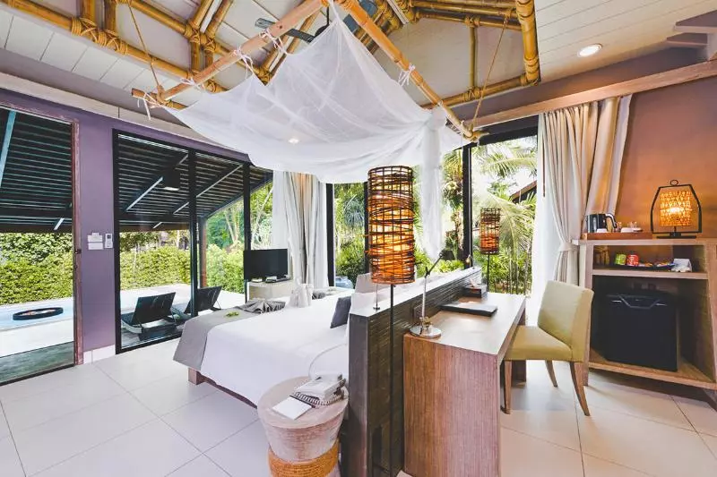 Villa 1 Makuuhuone, Twin Lotus Resort And Spa Sha Plus Adult Only November April