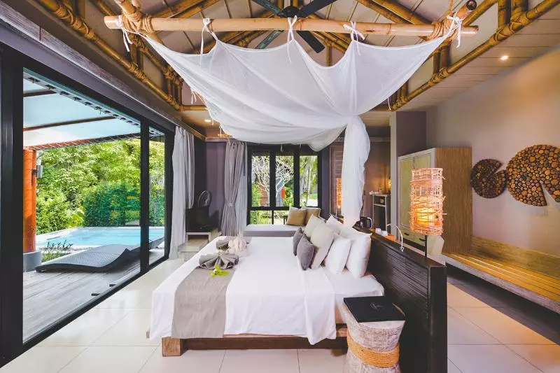 Villa 1 Makuuhuone, Twin Lotus Resort And Spa Sha Plus Adult Only November April