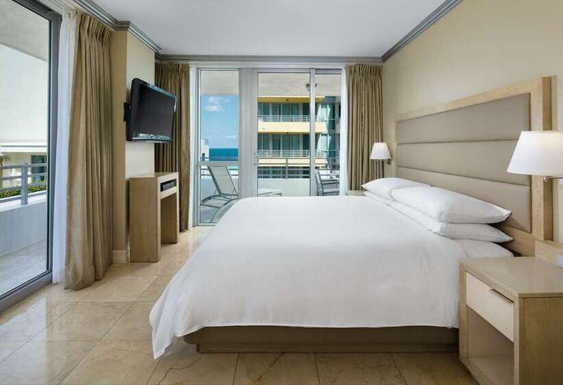 キングサイズベッドのスイートルーム, Hilton Bentley Miami/south Beach