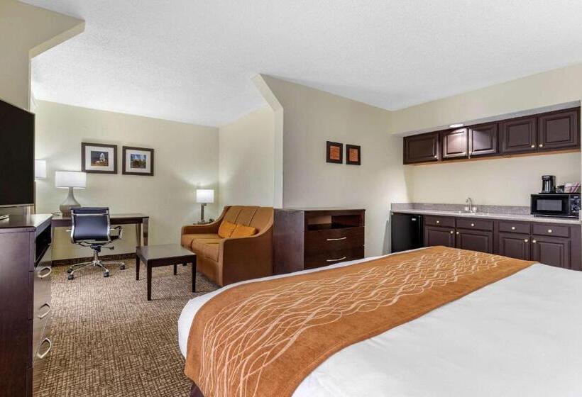 מיטת קינג בסוויטה, Comfort Inn & Suites Lake Norman