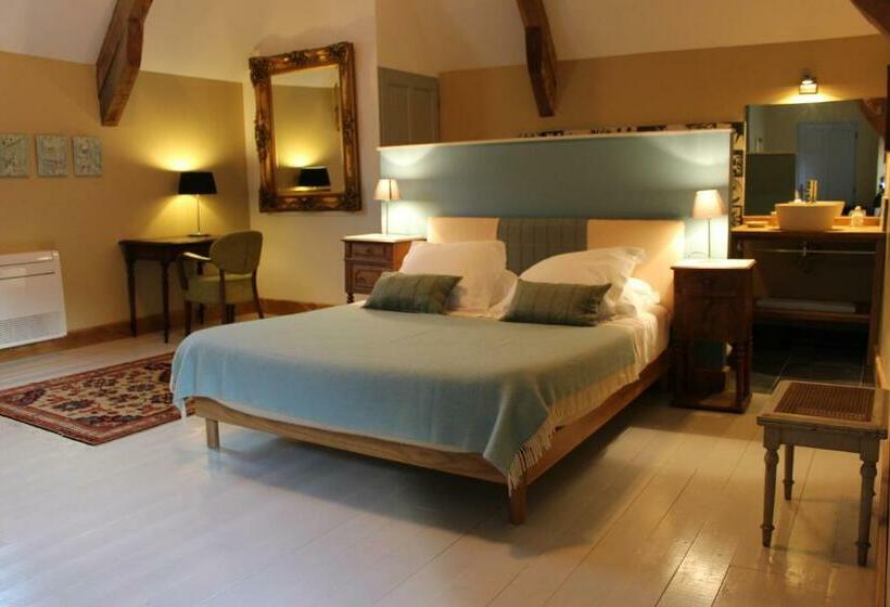 디럭스 스위트 킹 침대, Ferme Château De Cordey & Spa