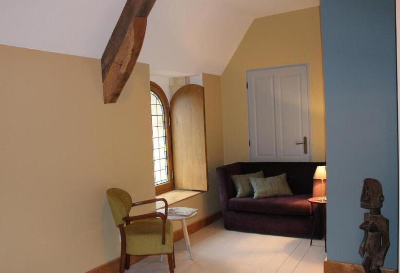 带大床的复式套间, Ferme Château De Cordey & Spa