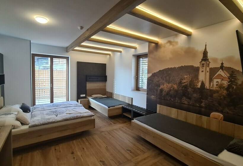 اتاق استاندارد چهار تخته, Veldes B&b