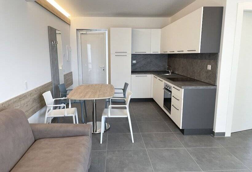 バルコニー付き１ベッドルームアパートメント, Residence Cavalluccio Marino