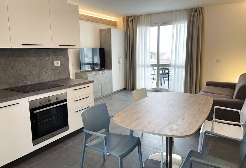 バルコニー付き１ベッドルームアパートメント, Residence Cavalluccio Marino