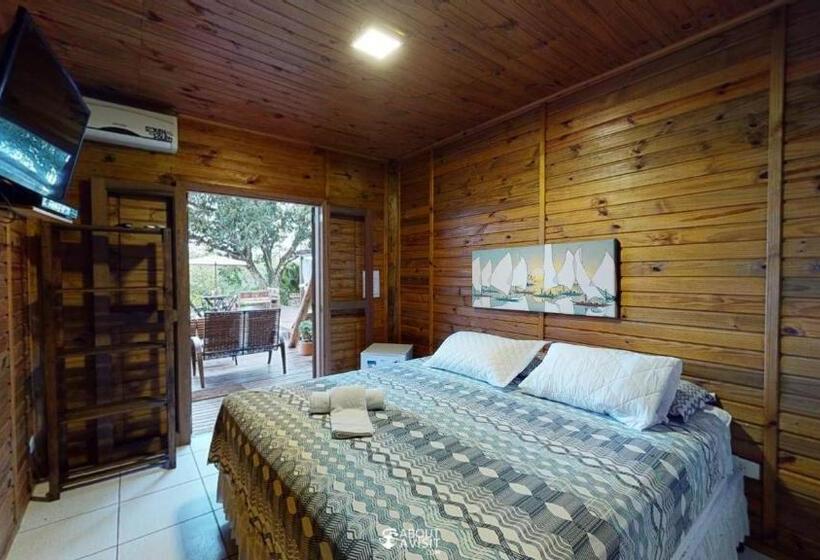 带大床的套房, Pousada Villa Verde   Frente Para A Praia Do Farol