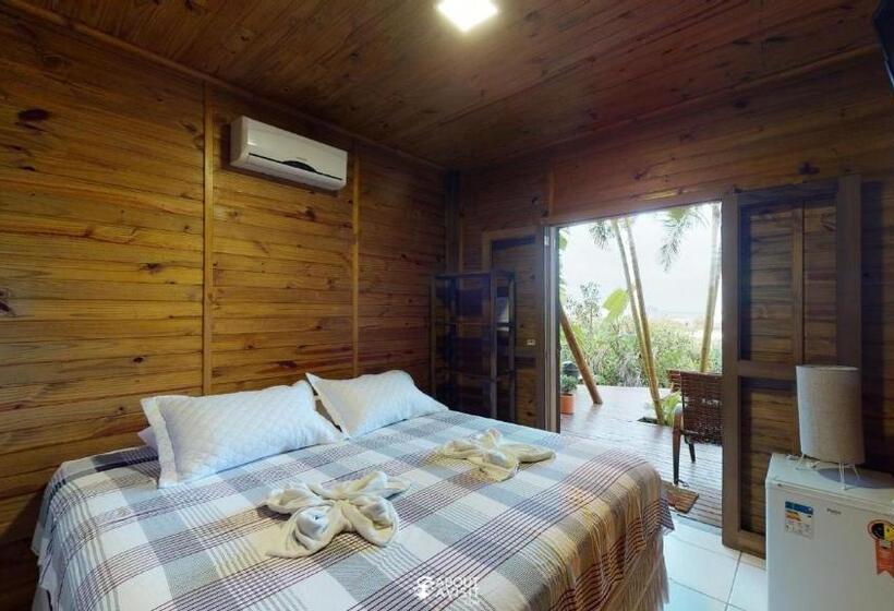 带大床的套房, Pousada Villa Verde   Frente Para A Praia Do Farol