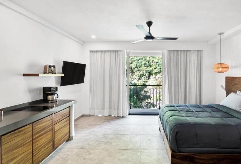Standard Værelse til 4 pers. med Balkon, Puerto Sayulita